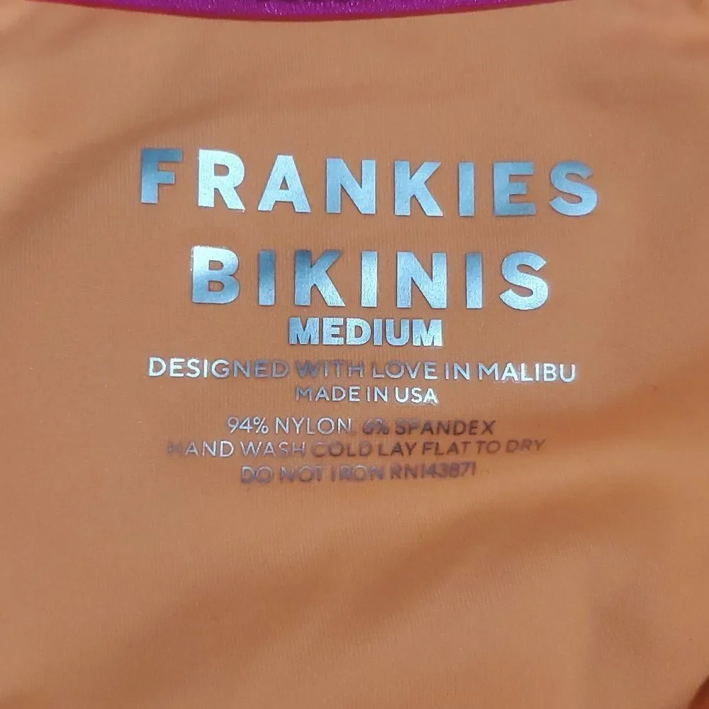 Frankies Bikinis Swimsuit Terry Monokini One Piece Medium